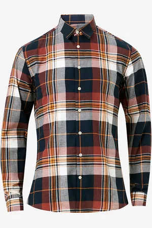 Lindbergh Skjorte Checked Herringbone Shirt L/S