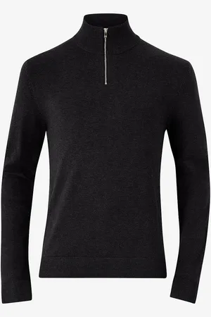 Lindbergh Trøje Half Zip Melange Knit