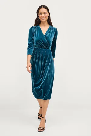 ELLOS Velourkjole Dress Sessan