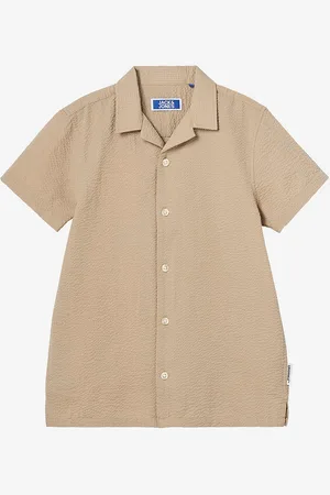JACK & JONES Skjorte jorPalma Seersucker Shirt SS