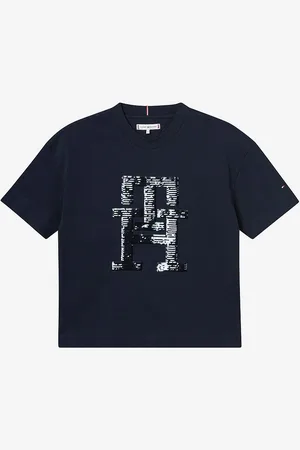 Tommy Hilfiger T-shirt Monogram Sequins Tee S/S