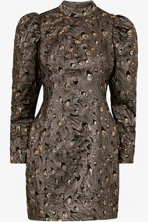 By Malina Kjole Catalina Polo Neck Mini Dress