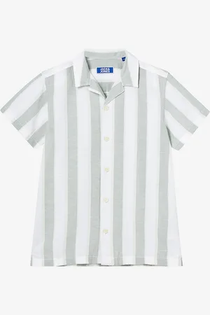 JACK & JONES Skjorte jprccSummer Stripe Resort Shirt SS