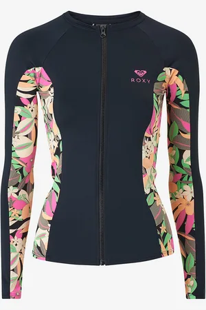 Roxy Trøje med solbeskyttelse / svømmetop LS Zip Lycra