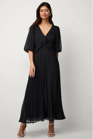 ELLOS Plisseret maxi kjole med drapering