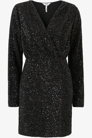 Object Pailletkjole objTulua L/S Short Dress 130