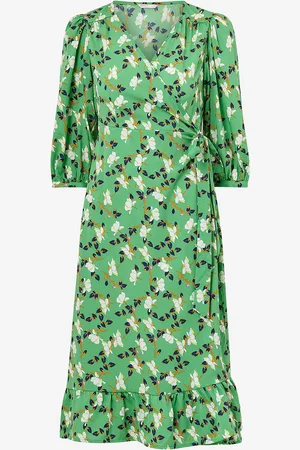 ONLY Slå-om kjole onlOlivia 3/4 Wrap Midi Dress Wvn