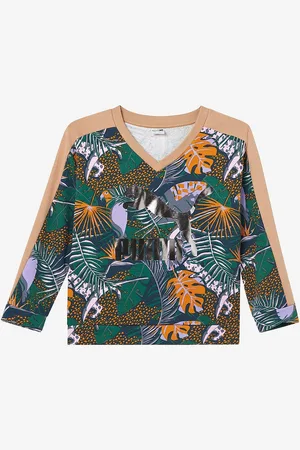 PUMA Sweatshirt T7 Vacay Queen Aop V-Neck
