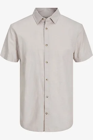 JACK & JONES Skjorte jjeSummer Linen Blend Shirt SS SN