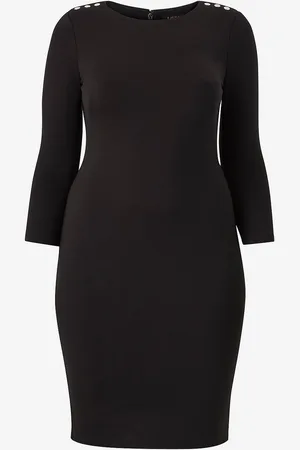 Ralph Lauren Kjole Modern Ponte-dress W/ Trim