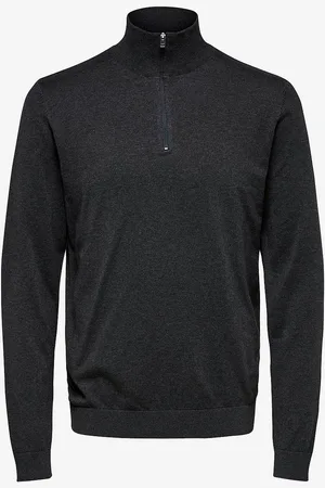 SELECTED Rullekravetrøje slhBerg Half Zip Cardigan