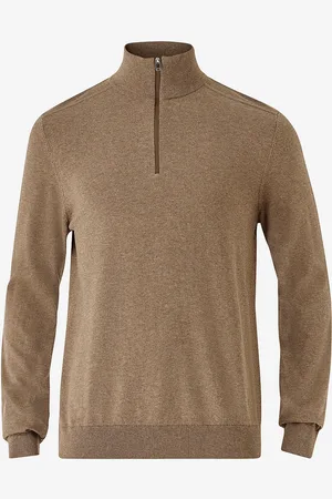 SELECTED Rullekravetrøje slhBerg Half Zip Cardigan