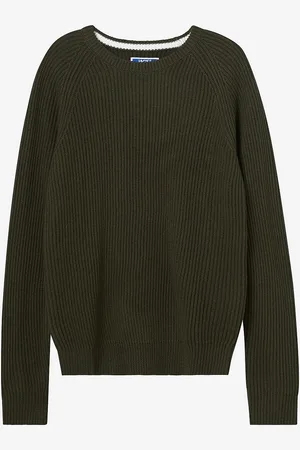 JACK & JONES Trøje jjPannel Knit Crew Neck Aw23 Jnr