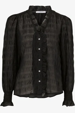 Co`Couture Bluse Structurecc Line Frill Shirt