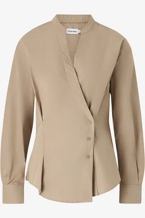 Calvin Klein Skjorte Cotton Wrap Shirt