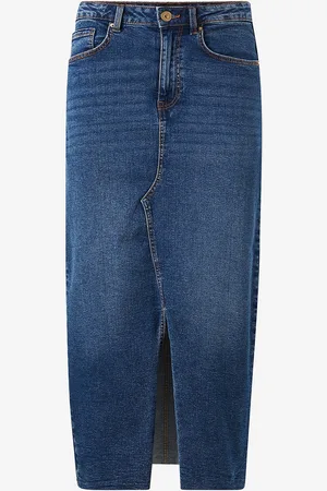 Pieces® Cowboynederdel pcJessie HW Denim Midi Skirt