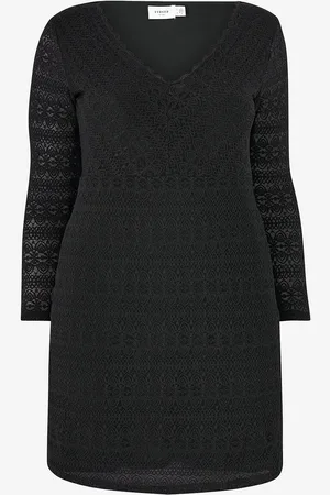 VILA Blondekjole viChikka V-neck L/S Dress Curve