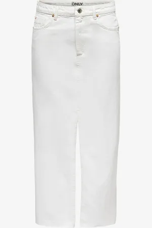 ONLY Cowboynederdel onlPia HW Midi Dnm RW Skirt Pim