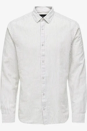 Only & Sons Skjorte onsCaiden LS Stripe Linen Shirt 660