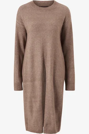 VERO MODA Strikkjole vmPhillis LS O-neck Slit Dress