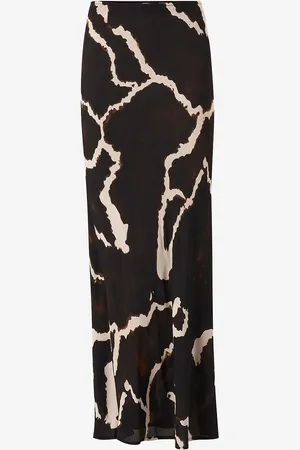 Coster Copenhagen Maxi nederdel Long Skirt Night Clouds Print