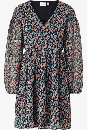 VILA Kjole viFalia V-neck L/S Dress