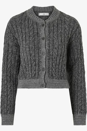 MANGO Cardigan Griz