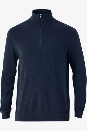 SELECTED Rullekravetrøje slhBerg Half Zip Cardigan