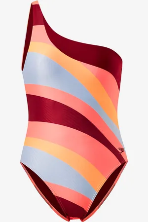 Speedo Badedragt Womens Printed Asymmetric 1 Piece