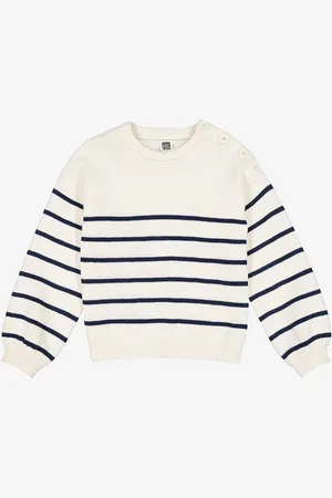 La Redoute Stribet trøje/sweater i bomuldsblanding