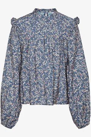 VERO MODA Bluse vmIris LS Crop Top Wvn