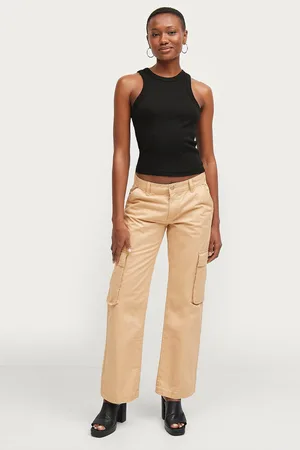 Gina Tricot Cargobukser Low Waist Cargo Jeans