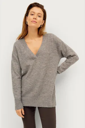 ELLOS Jumper i længere model med v-hals