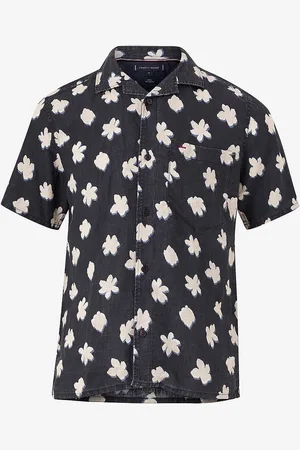 Tommy Hilfiger Skjorte Mono Flower RF Shirt S/S