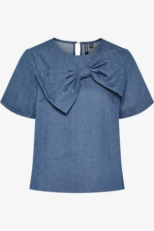 Pieces® Bluse pcDove SS O-neck Bow Top