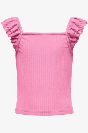 ONLY Top kogNella S/L Frill Strap Top Jrs