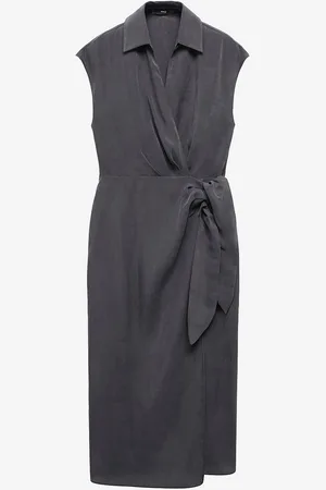 MANGO Slå-om kjole Dress Anna