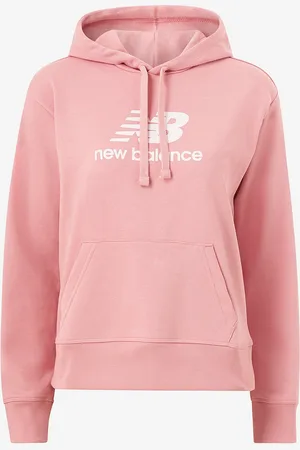 New Balance Hættetrøje Essentials Stacked Logo French Terry Hoodie