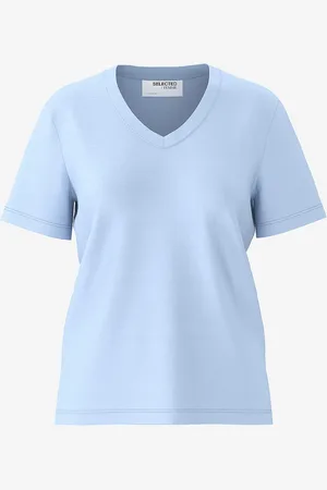 SELECTED Top slfEssential SS V-neck Tee