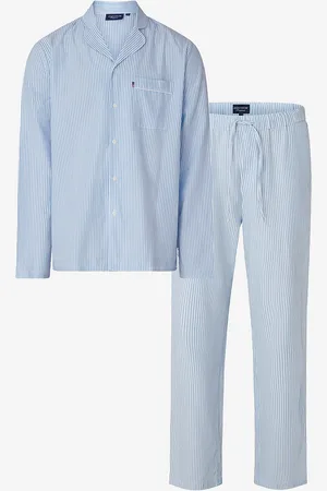 Lexington Icons Eddie Cotton Light Oxford pyjamas