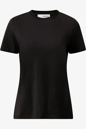 SELECTED Top slfMyessential SS O-neck Tee