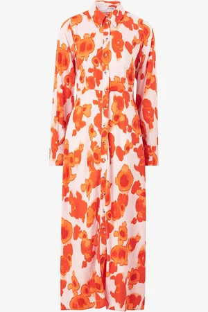 SELECTED Maxi kjole slfNicolette LS Ankle Shirt Dress