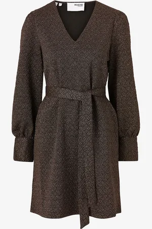 SELECTED Kjole slfAgnethe Glitter Short Jaquard Dress