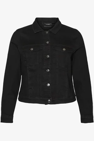 VERO MODA Cowboyjakke vmRuna LS Slim Dnm Jck Mix GA Cur