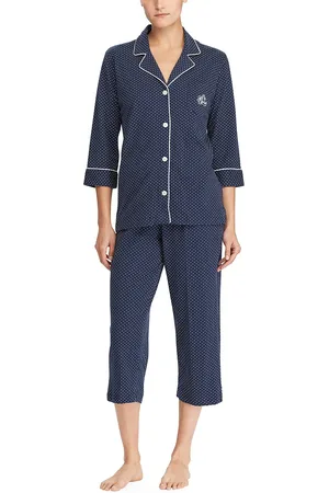 Ralph Lauren Pyjamas LRL Heritage 3/4 Sl Classic Notch PJ Set
