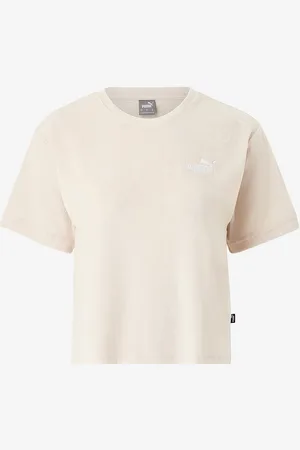 PUMA Top Ess Elevated Relaxed Cropped Tee