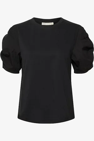 INWEAR Top Payanaiw Woven Trim Tshirt