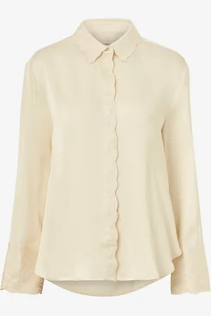 By Malina Skjorte Naomi Embroidery Detailed Shirt