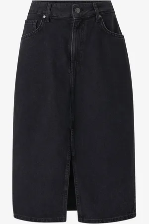 Object Cowboynederdel objHarlow Midi Denim Skirt