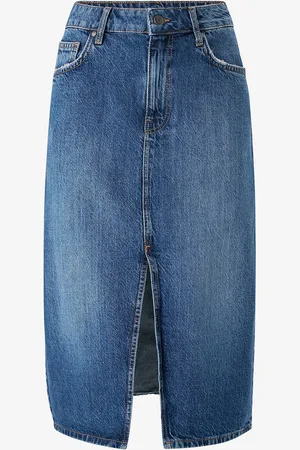 Object Cowboynederdel objHarlow Midi Denim Skirt